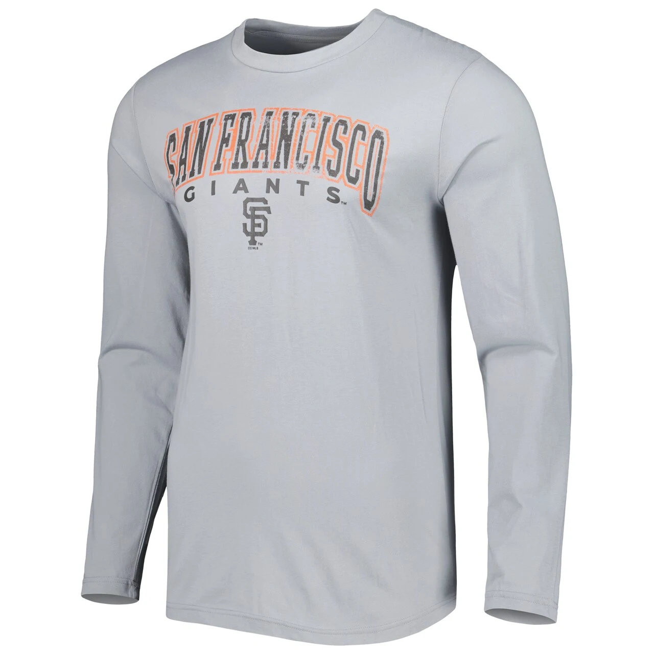 Men's San Francisco Giants Concepts Sport Gray/Black Breakthrough Long Sleeve Top & Pants Sleep Set 4 Men's San Francisco Giants Concepts Sport Gray/Black Breakthrough Long Sleeve Top & Pants Sleep Set - Image 2