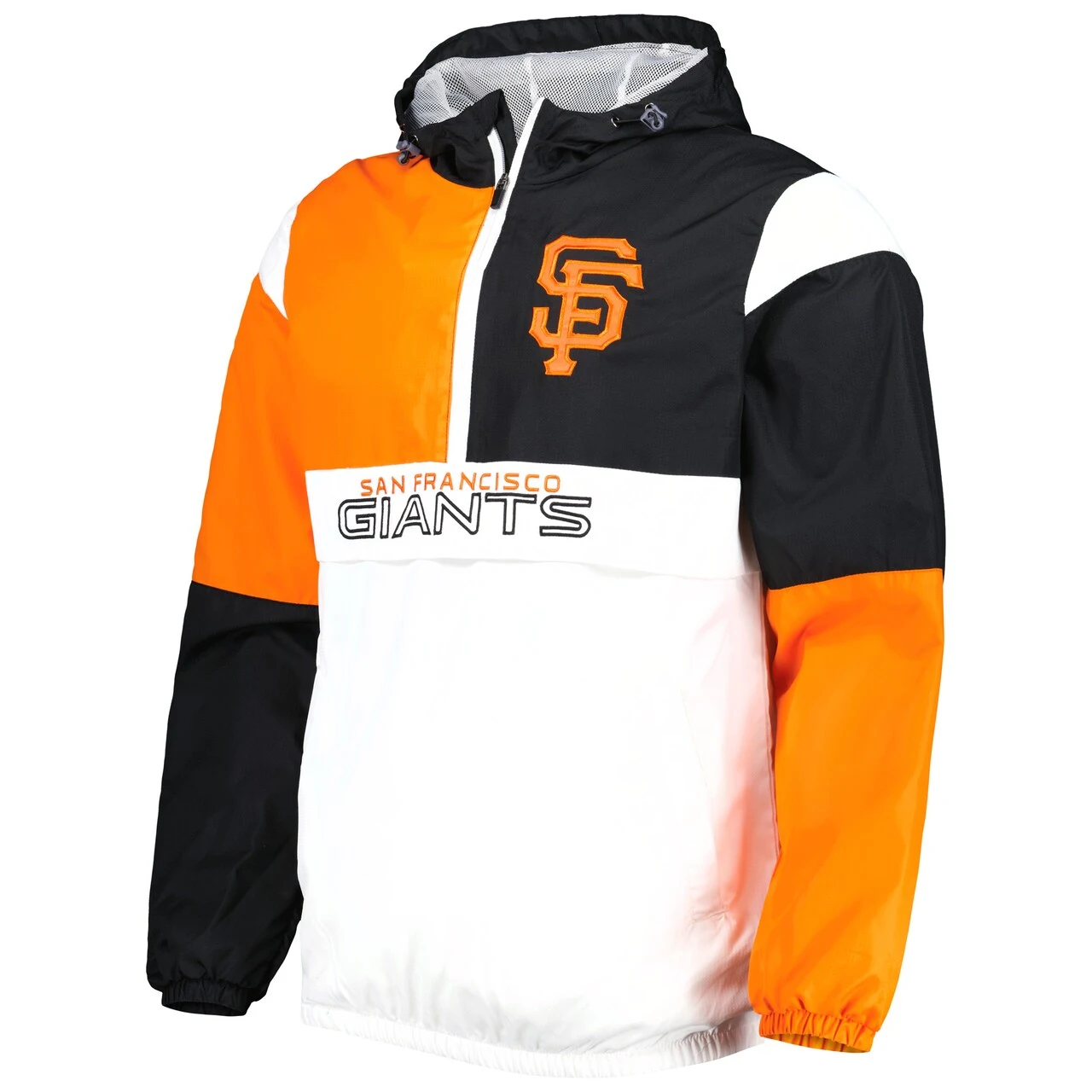 Men's San Francisco Giants G-III Sports By Carl Banks Orange/Black Fair Catch Half-Zip Hoodie 4 Men's San Francisco Giants G-III Sports By Carl Banks Orange/Black Fair Catch Half-Zip Hoodie - Image 2