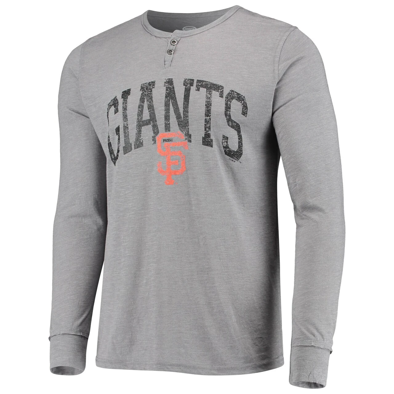 Men's San Francisco Giants Concepts Sport Black/Charcoal Ensemble Slub Long Sleeve T-Shirt And Allover Pants Sleep Set 4 Men's San Francisco Giants Concepts Sport Black/Charcoal Ensemble Slub Long Sleeve T-Shirt And Allover Pants Sleep Set - Image 2