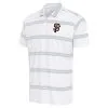 Men's San Francisco Giants Antigua White/Gray Groove Polo