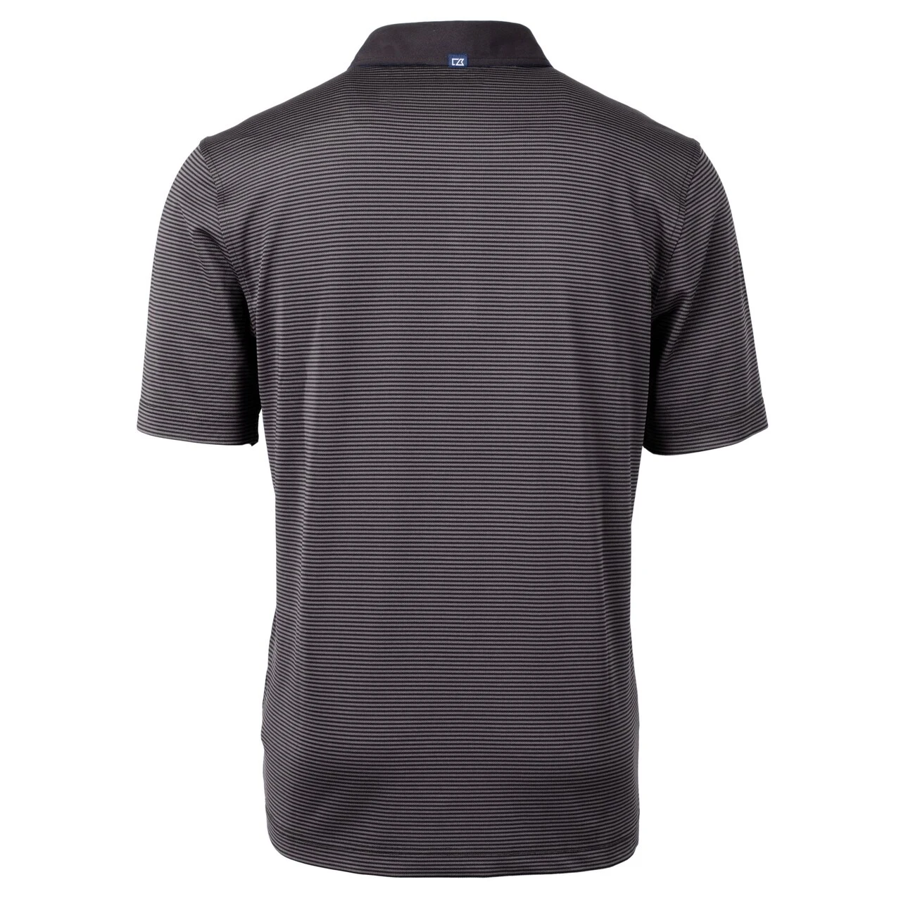 Men's San Francisco Giants Cutter & Buck Black/Gray Virtue Eco Pique Micro Stripe Recycled Polo 5 Men's San Francisco Giants Cutter & Buck Black/Gray Virtue Eco Pique Micro Stripe Recycled Polo - Image 3