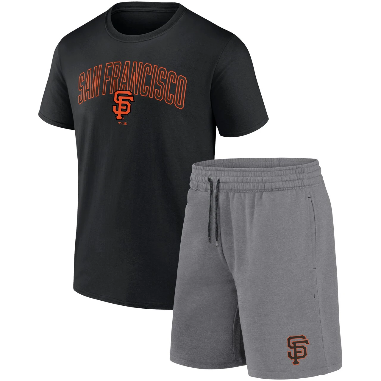 Men's San Francisco Giants Fanatics Branded Black/Heather Gray Arch T-Shirt & Shorts Combo Set 3 Men's San Francisco Giants Fanatics Branded Black/Heather Gray Arch T-Shirt & Shorts Combo Set