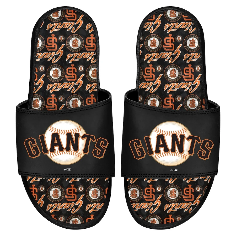 San Francisco Giants ISlide Team Pattern Gel Slide Sandals 3 San Francisco Giants ISlide Team Pattern Gel Slide Sandals