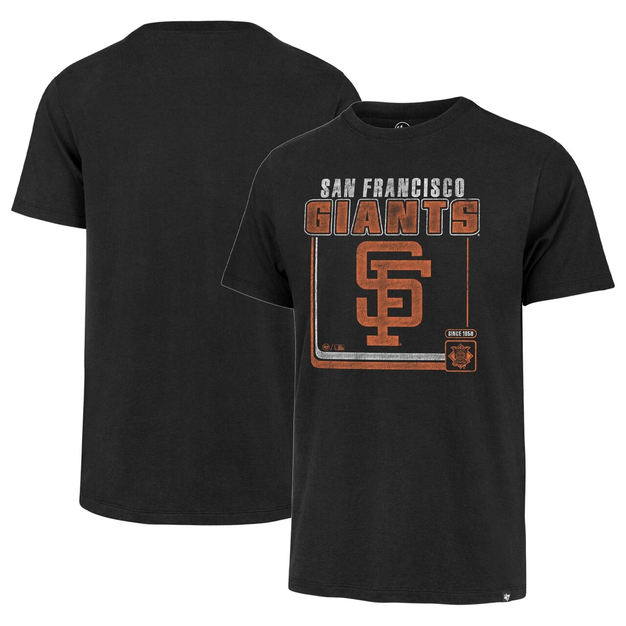 Men's San Francisco Giants '47 Black Cooperstown Collection Borderline Franklin T-Shirt 3 Men's San Francisco Giants '47 Black Cooperstown Collection Borderline Franklin T-Shirt
