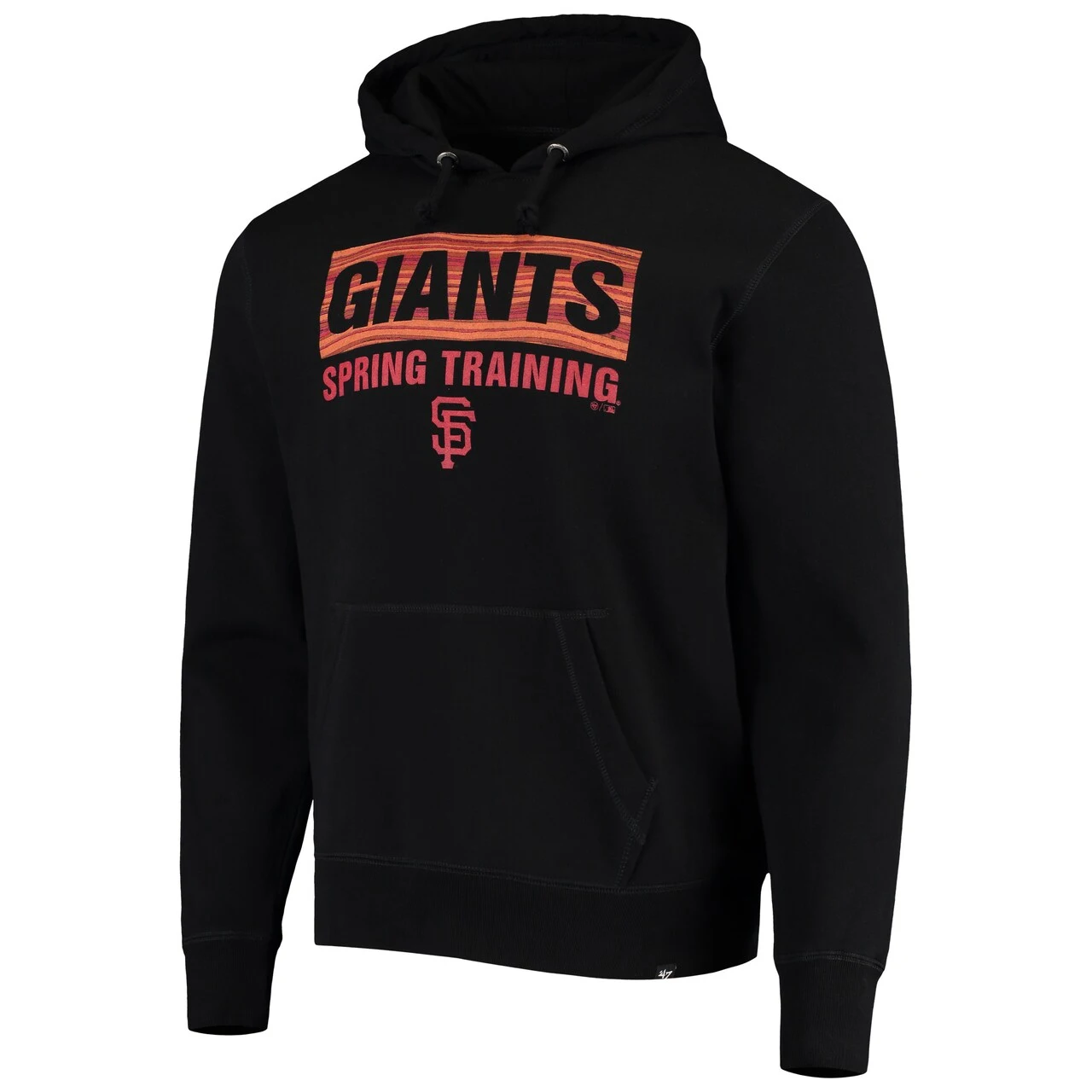 Men's San Francisco Giants '47 Black Spring Training Team Bar Pullover Hoodie 4 Men's San Francisco Giants '47 Black Spring Training Team Bar Pullover Hoodie - Image 2