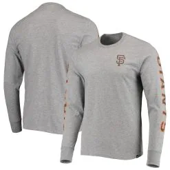 Men's San Francisco Giants '47 Heathered Gray Team Long Sleeve T-Shirt