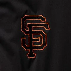 Men's San Francisco Giants Antigua Black Barrier Short Sleeve Half-Zip Jacket -San Francisco Giants mens antigua black san francisco giants barrier short sleeve half zip jacket pi4056000 altimages ff 4056638 1602d33e7cf7c379989aalt4 full