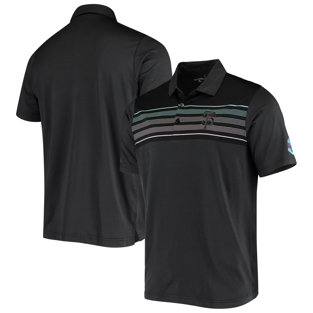 Men's San Francisco Giants Antigua Black Tucson Spring Training Polo 3 Men's San Francisco Giants Antigua Black Tucson Spring Training Polo