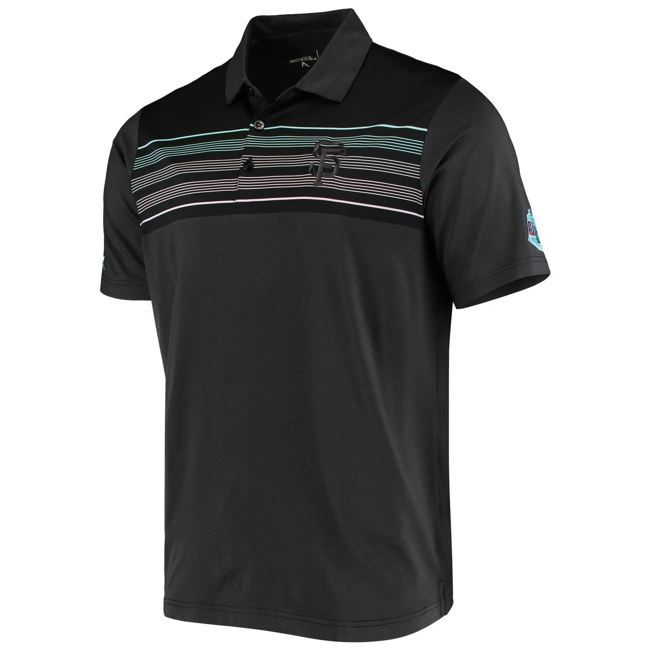 Men's San Francisco Giants Antigua Black Tucson Spring Training Polo 4 Men's San Francisco Giants Antigua Black Tucson Spring Training Polo - Image 2