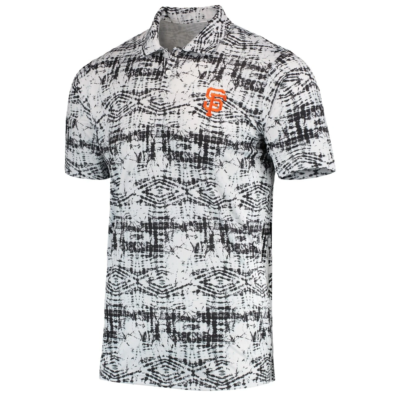 Men's San Francisco Giants Antigua Black Vivid Polo 4 Men's San Francisco Giants Antigua Black Vivid Polo - Image 2