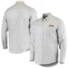 Men's San Francisco Giants Antigua Gray Structure Woven Button-Up Long Sleeve Shirt -San Francisco Giants mens antigua gray san francisco giants structure woven button up long sleeve shirt pi3944000 altimages ff 3944796 c913c0a91f27b3a257c3alt1 full