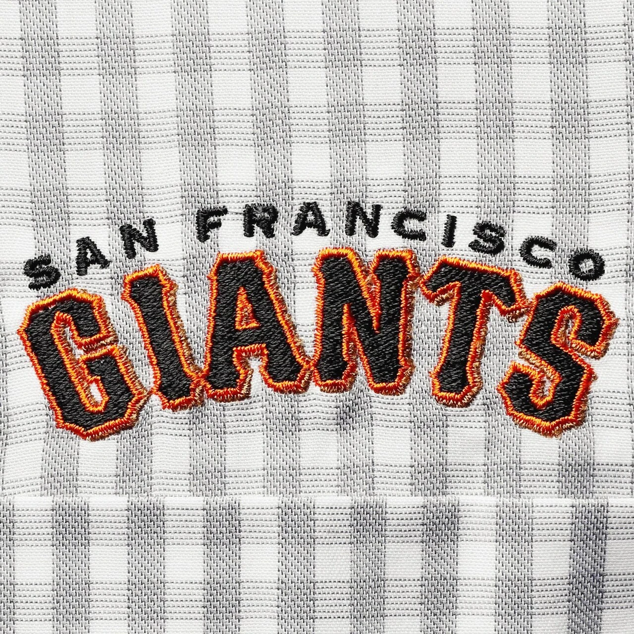 Men's San Francisco Giants Antigua Gray Structure Woven Button-Up Long Sleeve Shirt 6 Men's San Francisco Giants Antigua Gray Structure Woven Button-Up Long Sleeve Shirt - Image 4