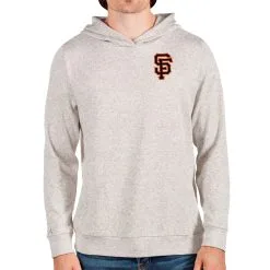 Men's San Francisco Giants Antigua Oatmeal Absolute Pullover Hoodie