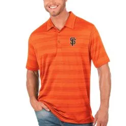 Men's San Francisco Giants Antigua Orange Compass Polo