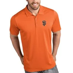 Men's San Francisco Giants Antigua Orange Tribute Polo