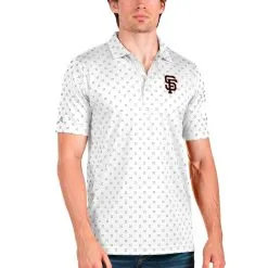 Men's San Francisco Giants Antigua White Spark Polo