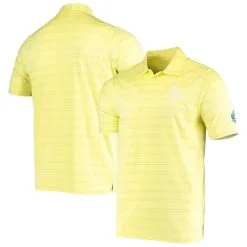 Men's San Francisco Giants Antigua Yellow Montego Desert Dry Spring Training Polo