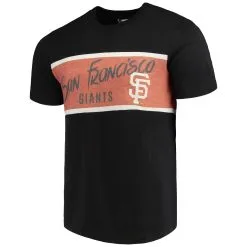 FOCO Men's San Francisco Giants Black Wordmark Panel T-Shirt -San Francisco Giants mens black san francisco giants wordmark panel t shirt pi2999000 altimages ff 2999285alt2 full