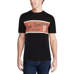 FOCO Men's San Francisco Giants Black Wordmark Panel T-Shirt -San Francisco Giants mens black san francisco giants wordmark panel t shirt pi2999000 altimages ff 2999285alt4 full