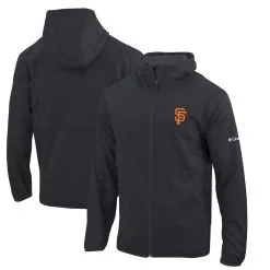 Men's San Francisco Giants Columbia Black Omni-Wick It's Time Full-Zip Jacket