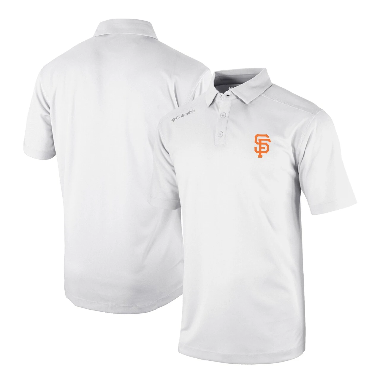 Men's San Francisco Giants Columbia White Omni-Wick Shotgun Polo 3 Men's San Francisco Giants Columbia White Omni-Wick Shotgun Polo