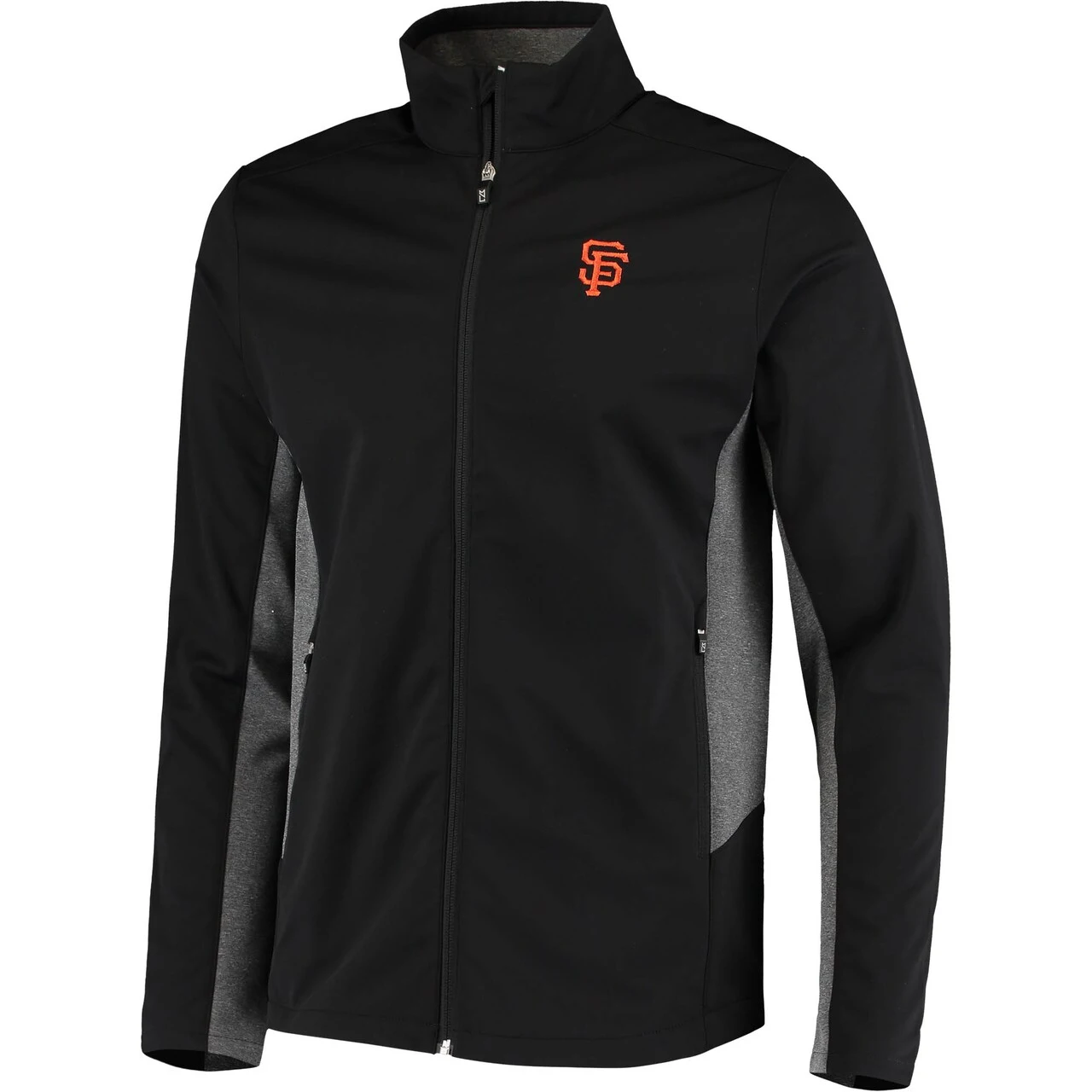 Men's San Francisco Giants Cutter & Buck Black Navigate WeatherTec Full-Zip Jacket 4 Men's San Francisco Giants Cutter & Buck Black Navigate WeatherTec Full-Zip Jacket - Image 2