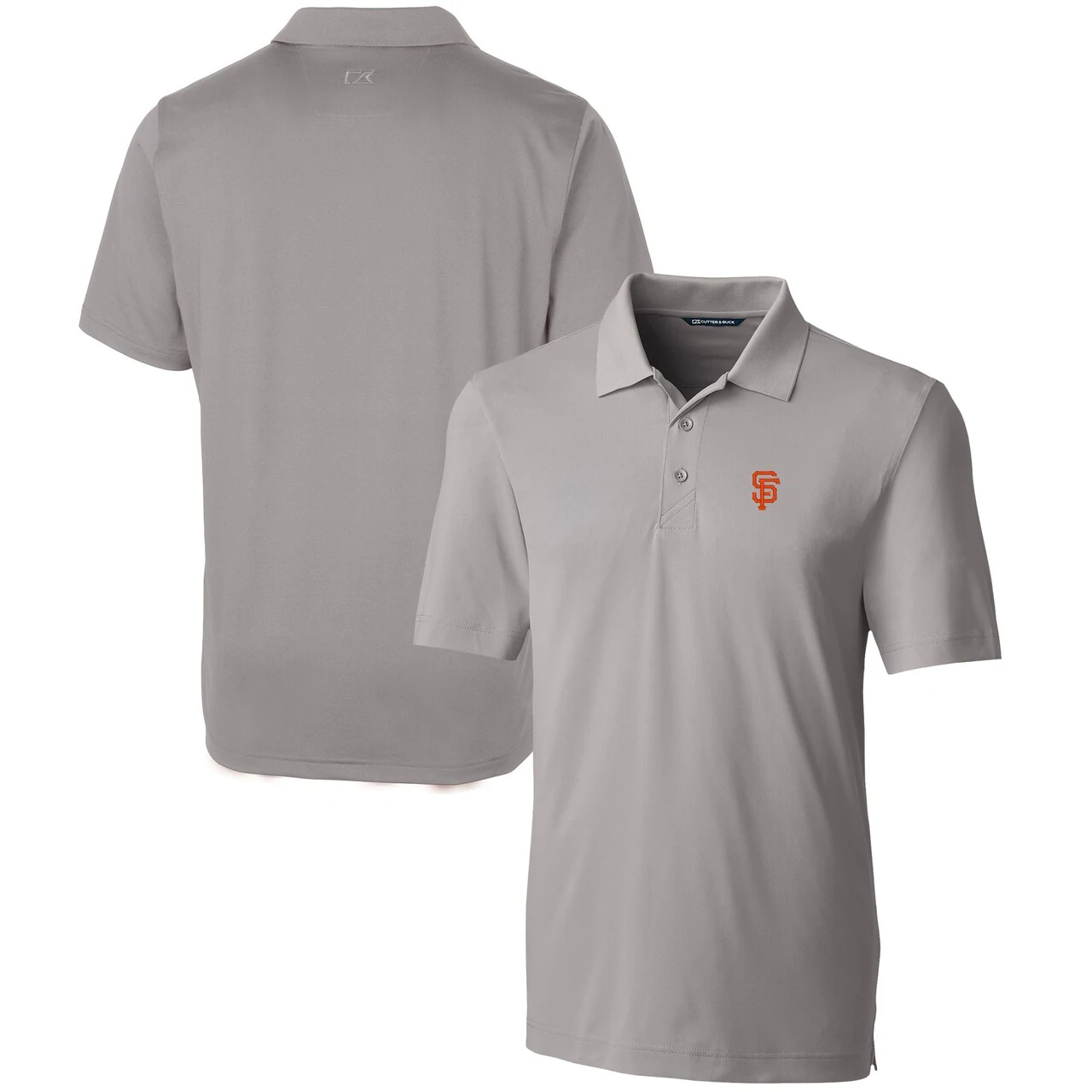 Men's San Francisco Giants Cutter & Buck Gray Forge Stretch Polo 3 Men's San Francisco Giants Cutter & Buck Gray Forge Stretch Polo