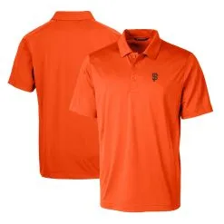 Men's San Francisco Giants Cutter & Buck Orange Prospect Textured Stretch Polo
