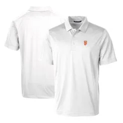 Men's San Francisco Giants Cutter & Buck White Prospect Textured Stretch Polo