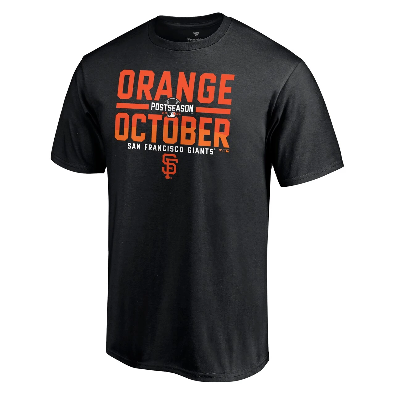 Men's San Francisco Giants Fanatics Branded Black 2021 Postseason Orange October T-Shirt 4 Men's San Francisco Giants Fanatics Branded Black 2021 Postseason Orange October T-Shirt - Image 2