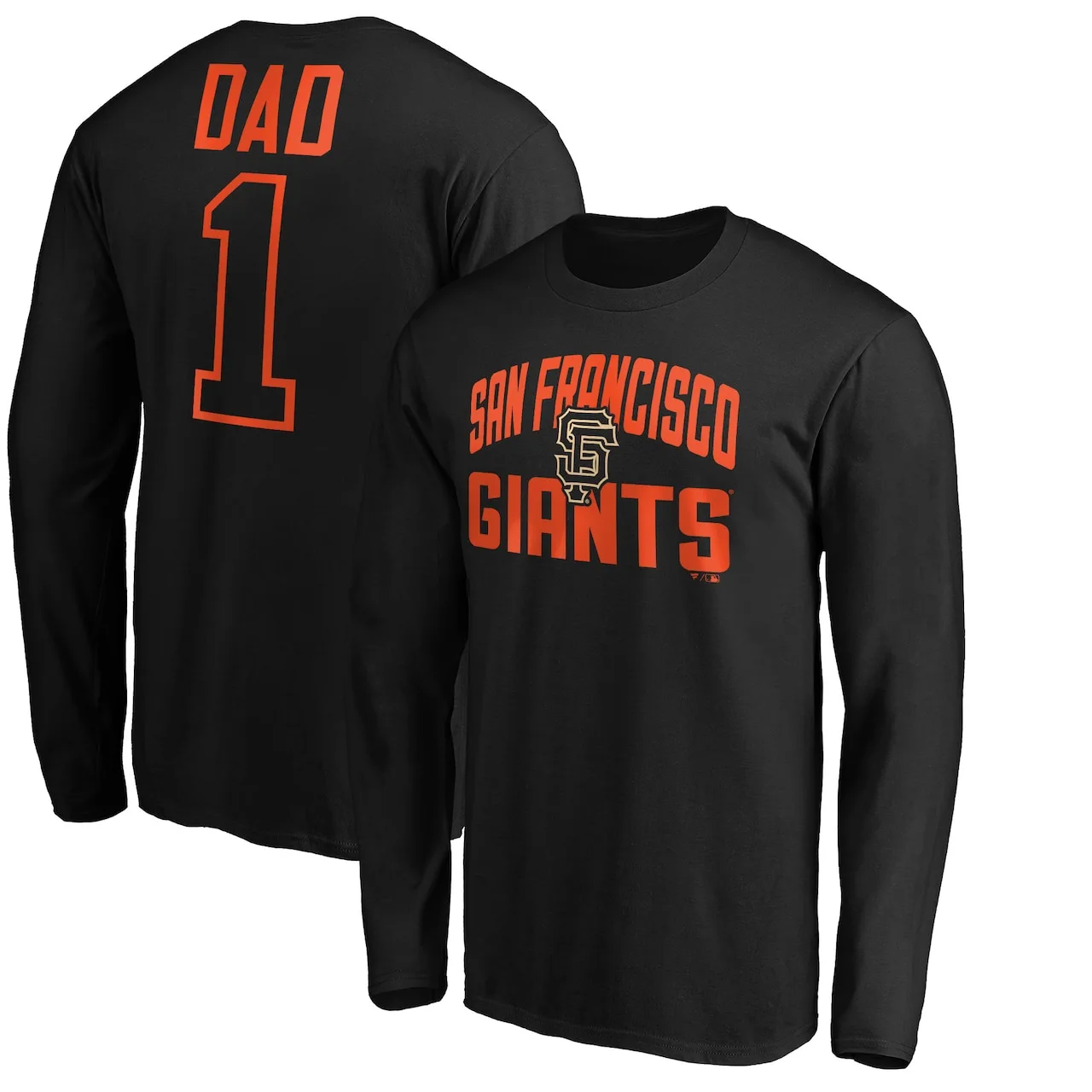 Men's San Francisco Giants Fanatics Branded Black Father's Day #1 Dad Long Sleeve T-Shirt 3 Men's San Francisco Giants Fanatics Branded Black Father's Day #1 Dad Long Sleeve T-Shirt