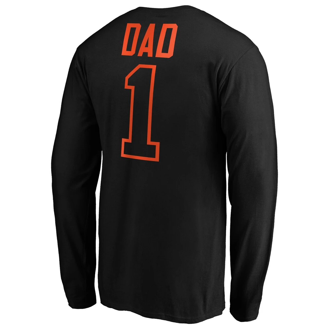Men's San Francisco Giants Fanatics Branded Black Father's Day #1 Dad Long Sleeve T-Shirt 5 Men's San Francisco Giants Fanatics Branded Black Father's Day #1 Dad Long Sleeve T-Shirt - Image 3