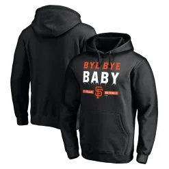 Men's San Francisco Giants Fanatics Branded Black Hometown Bye Bye Baby Fitted Pullover Hoodie