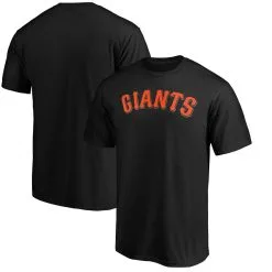Men's San Francisco Giants Fanatics Branded Black Official Wordmark T-Shirt