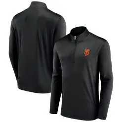 Men's San Francisco Giants Fanatics Branded Black Underdog Mindset Quarter-Zip Jacket