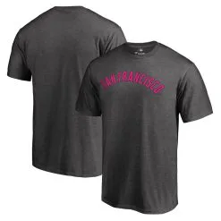 Men's San Francisco Giants Fanatics Branded Heather Gray 2019 Mother's Day Pink Wordmark T-Shirt