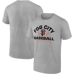 Men's San Francisco Giants Fanatics Branded Heathered Gray Iconic Go For Two T-Shirt
