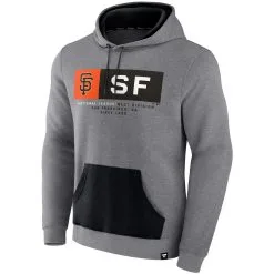Men's San Francisco Giants Fanatics Branded Heathered Gray Iconic Steppin Up Fleece Pullover Hoodie -San Francisco Giants mens fanatics branded heathered gray san francisco giants iconic steppin up fleece pullover hoodie pi4369000 altimages ff 4369420 09472f1681f7e8fb0518alt2 full