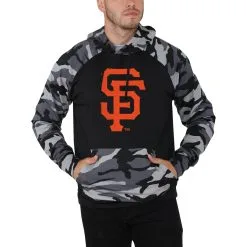 Men's San Francisco Giants FOCO Black Camo Raglan Pullover Hoodie -San Francisco Giants mens foco black san francisco giants camo raglan pullover hoodie pi4284000 altimages ff 4284299 b4ee8d9d65a3441b54e0alt4 full