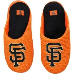 Men's San Francisco Giants FOCO Big Logo Colorblock Mesh Slippers