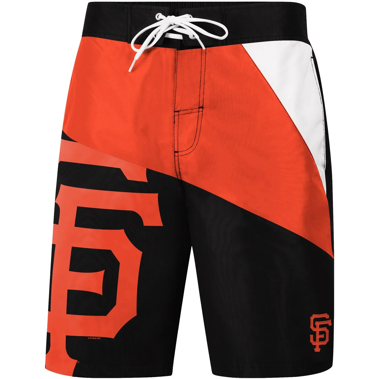 Men's San Francisco Giants G-III Sports By Carl Banks Black Wind Wave Swim Shorts 4 Men's San Francisco Giants G-III Sports By Carl Banks Black Wind Wave Swim Shorts - Image 2