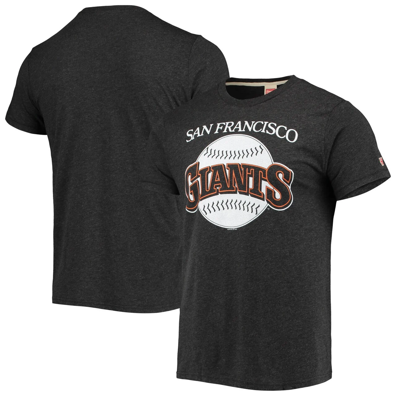 Men's San Francisco Giants Homage Black Hand-Drawn Logo Tri-Blend T-Shirt 3 Men's San Francisco Giants Homage Black Hand-Drawn Logo Tri-Blend T-Shirt