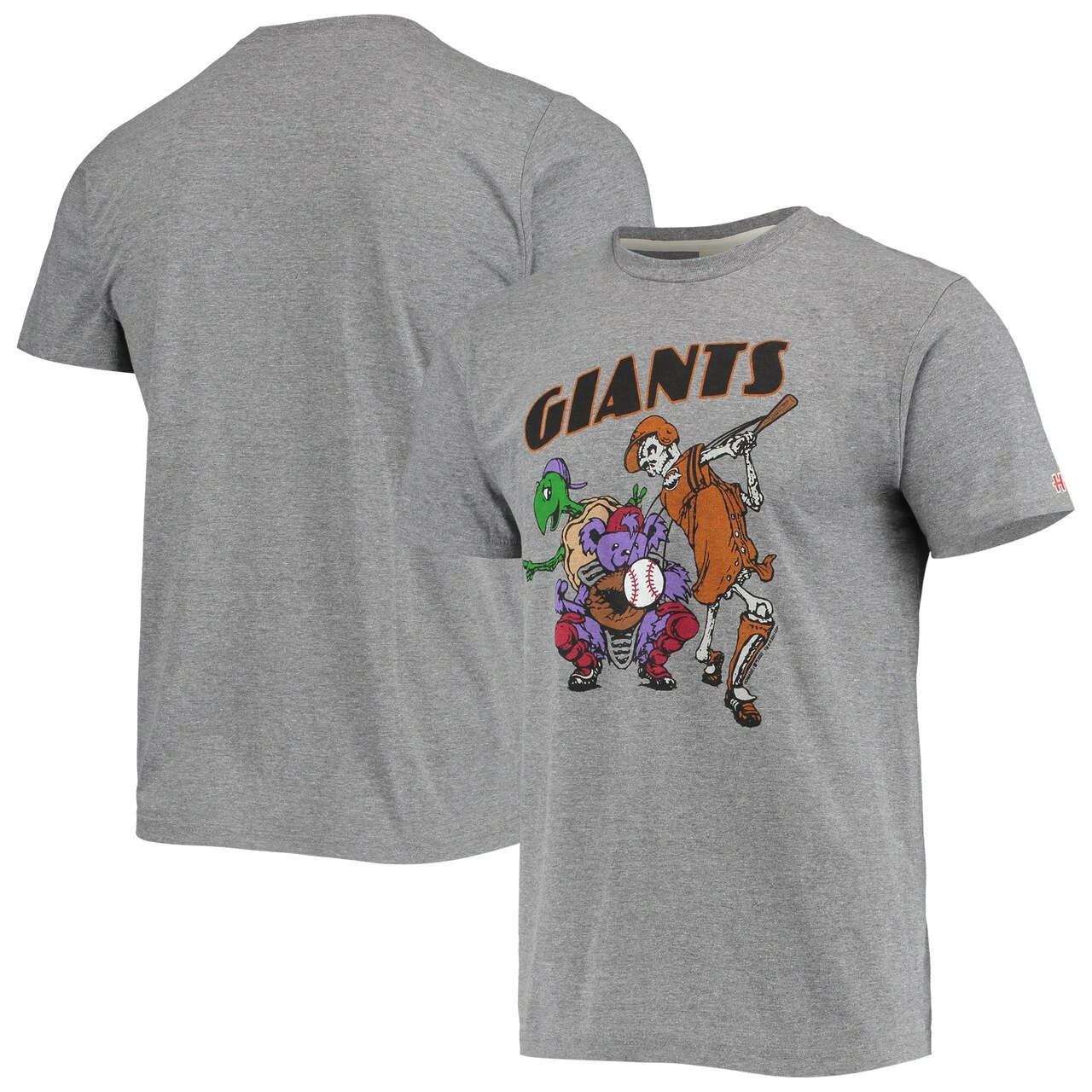 Men's San Francisco Giants Homage Heathered Gray Grateful Dead Tri-Blend T-Shirt 3 Men's San Francisco Giants Homage Heathered Gray Grateful Dead Tri-Blend T-Shirt