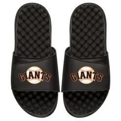 Men's San Francisco Giants ISlide Black Personalized Primary Logo Slide Sandals