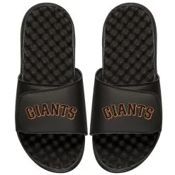 Men's San Francisco Giants ISlide Black Wordmark Slide Sandals