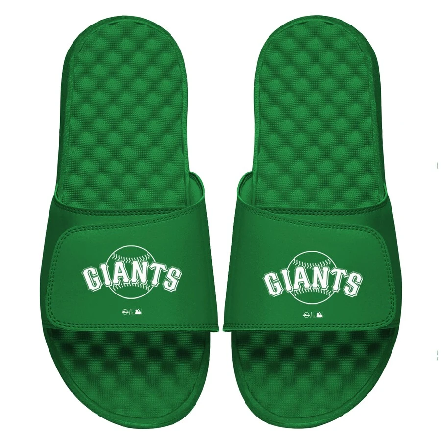 Men's San Francisco Giants ISlide Kelly Green St. Patrick's Day Slide Sandals 3 Men's San Francisco Giants ISlide Kelly Green St. Patrick's Day Slide Sandals