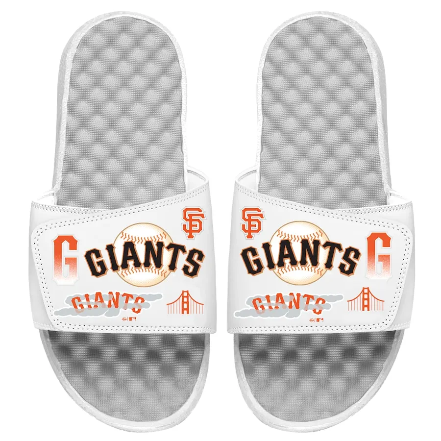 Men's San Francisco Giants ISlide White 2021 City Connect Slide Sandals 3 Men's San Francisco Giants ISlide White 2021 City Connect Slide Sandals