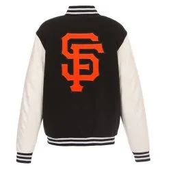 Men's San Francisco Giants JH Design Black Reversible Fleece Jacket With Faux Leather Sleeves 9 Men's San Francisco Giants JH Design Black Reversible Fleece Jacket With Faux Leather Sleeves -San Francisco Giants mens jh design black san francisco giants reversible fleece jacket with faux leather sleeves pi3237000 altimages ff 3237067alt4 full