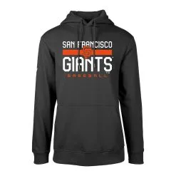 Men's San Francisco Giants Levelwear Black Podium Dugout Fleece Hoodie