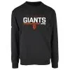 Men's San Francisco Giants Levelwear Black Zane Fleece Pullover Sweatshirt